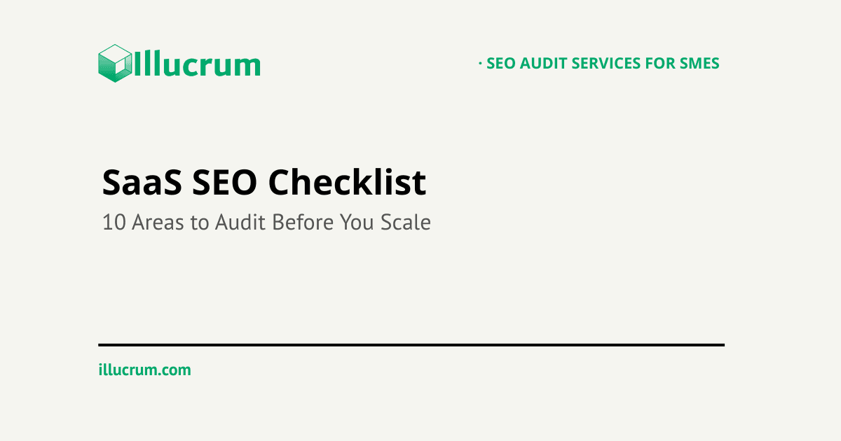 SaaS SEO Checklist